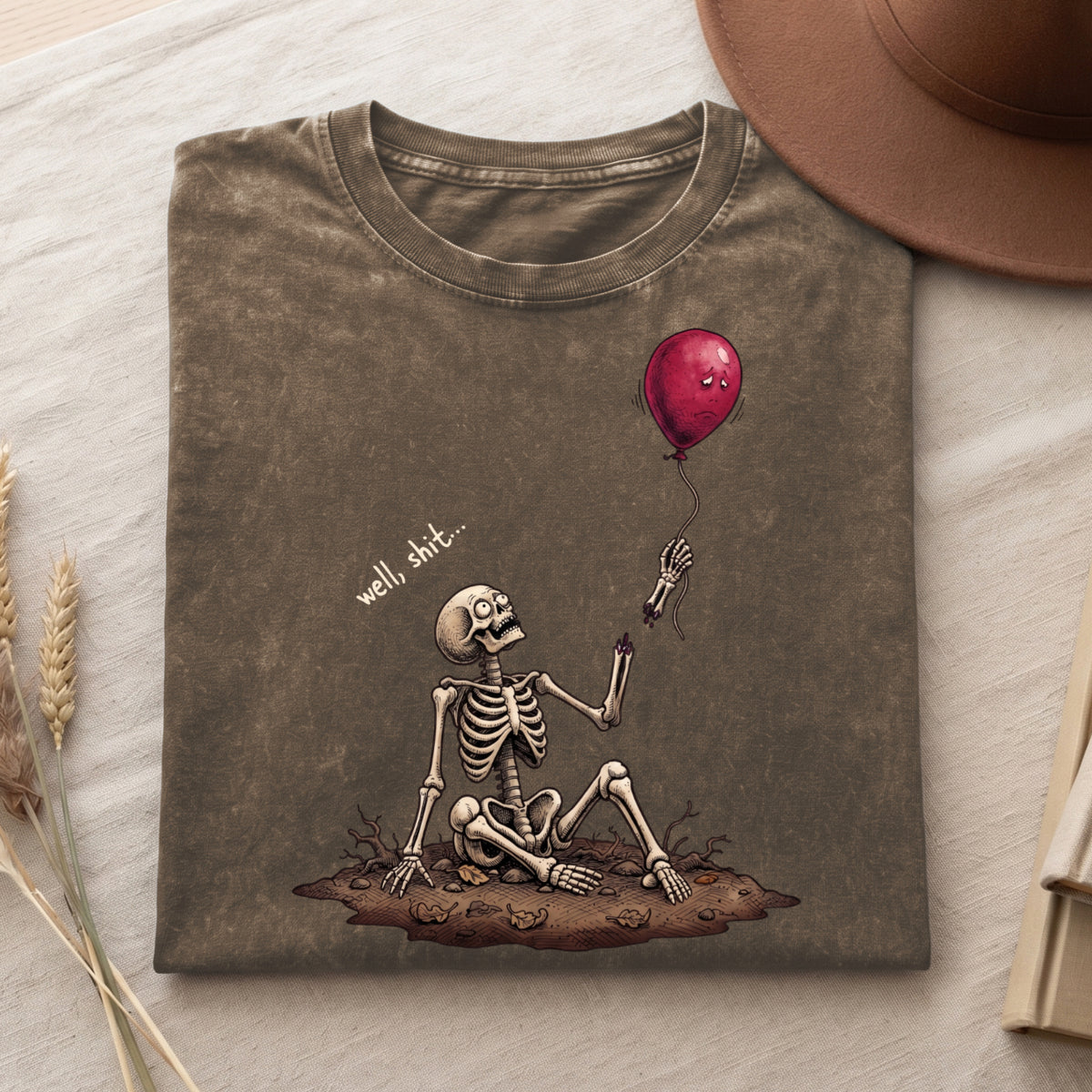 Well, Sh!t !! - Halloween Cotton Shirt (PB091826-6)