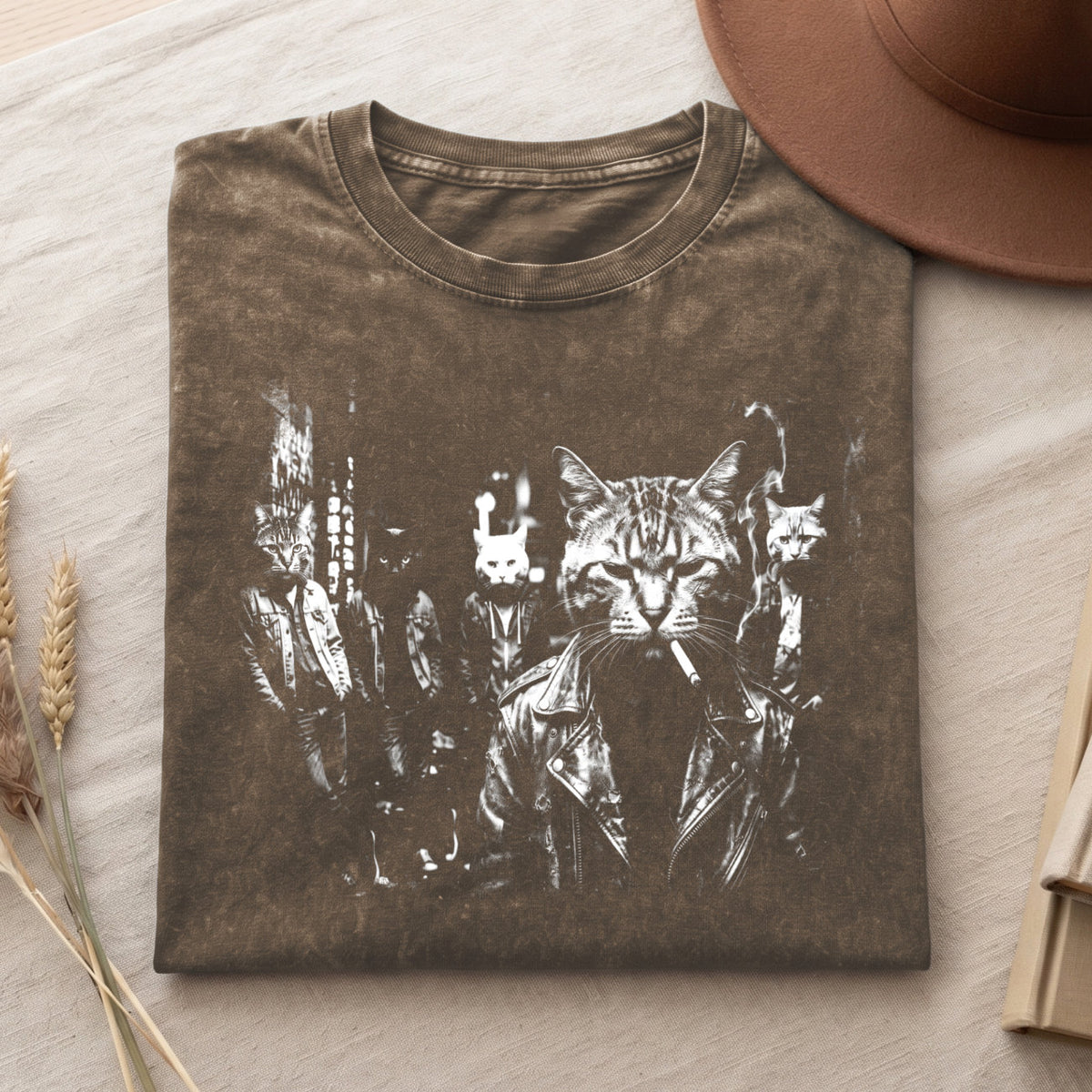 Funny Gangster Cat Shirt, Meme Cats Graphic Tee