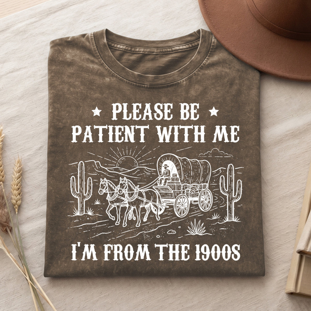 Please Be Patient With Me 1900s Cotton T-Shirt, Funny Vintage Shirt  (PB101926-4)