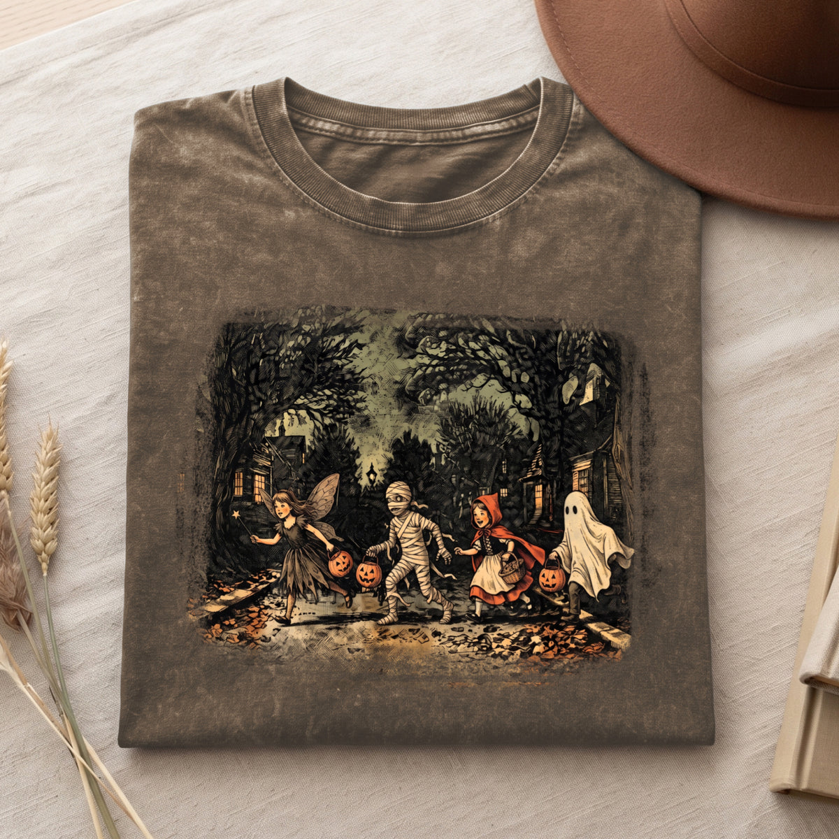 Vintage Trick or Treat Halloween Shirt (PB091826-4)
