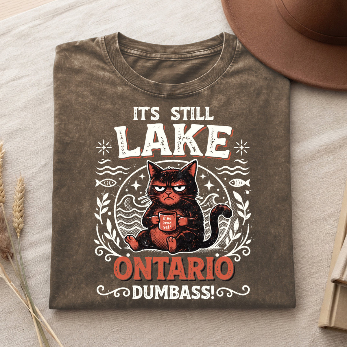 Its Still Lake On Ontario Unisex Cotton T-shirt- Lake Of Shining of Waters Tee PB100926-8