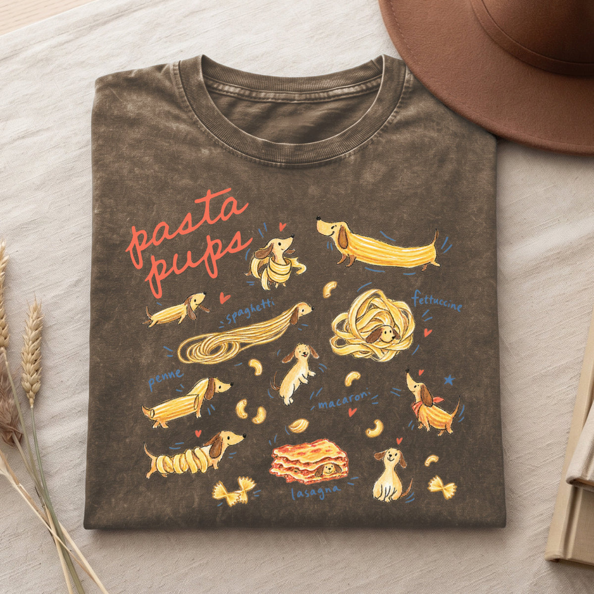 Pasta Pups Shirt – Funny Dachshund T-Shirt V2 (PB092226-1)