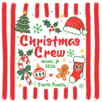 Christmas Crew Smith Family Matching Christmas T-Shirt, Top