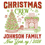 Christmas Crew Johnson Family Matching Christmas T-Shirt, Top