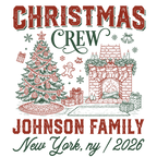 Christmas Crew Johnson Family Matching Christmas T-Shirt, Top