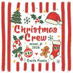Christmas Crew Smith Family Matching Christmas T-Shirt, Top
