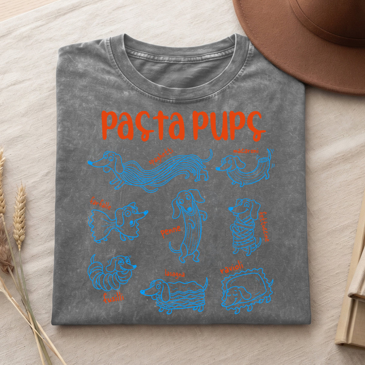 Pasta Pups Shirt – Funny Dachshund T-Shirt V2 (PB092226-2)