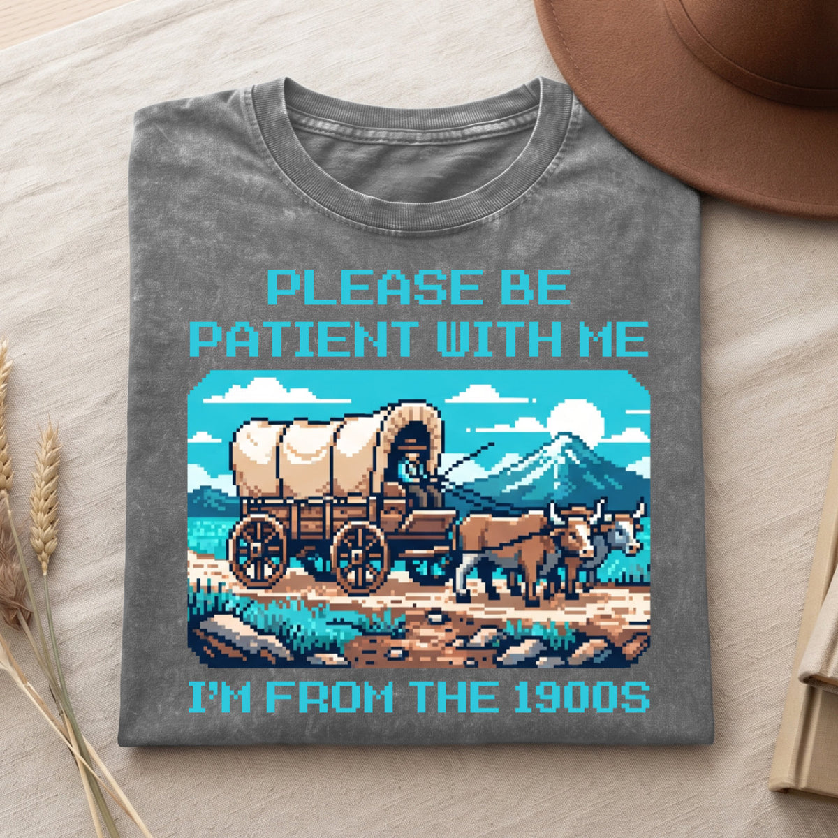 Please Be Patient With Me 1900s Cotton T-Shirt, Funny Vintage Shirt  (PB101926-5)