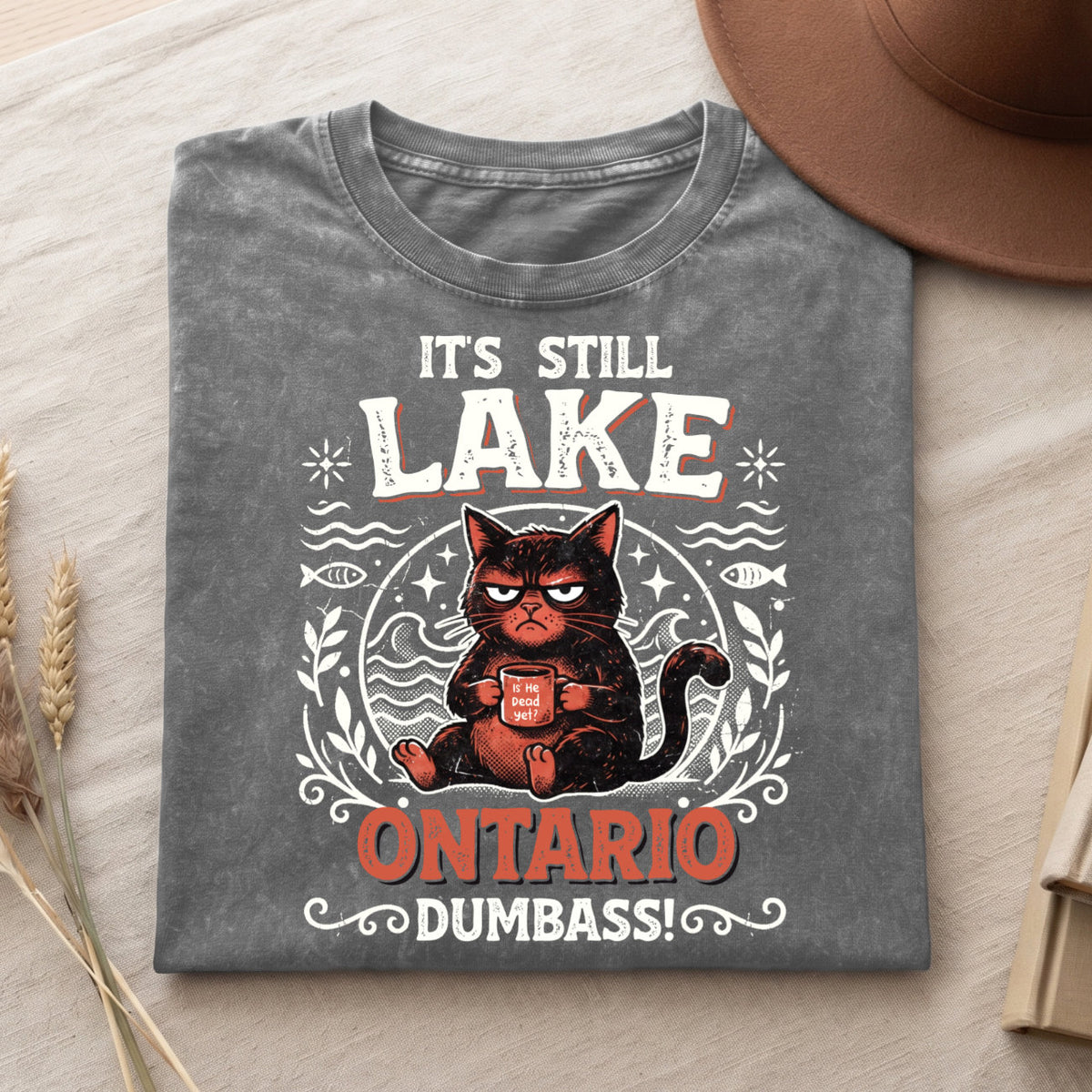 Its Still Lake On Ontario Unisex Cotton T-shirt- Lake Of Shining of Waters Tee PB100926-8