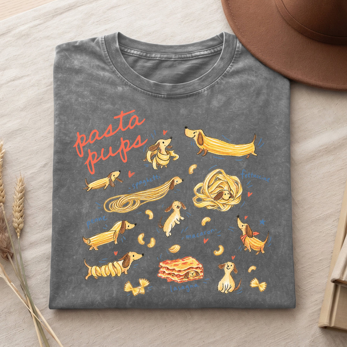 Pasta Pups Shirt – Funny Dachshund T-Shirt V2 (PB092226-1)