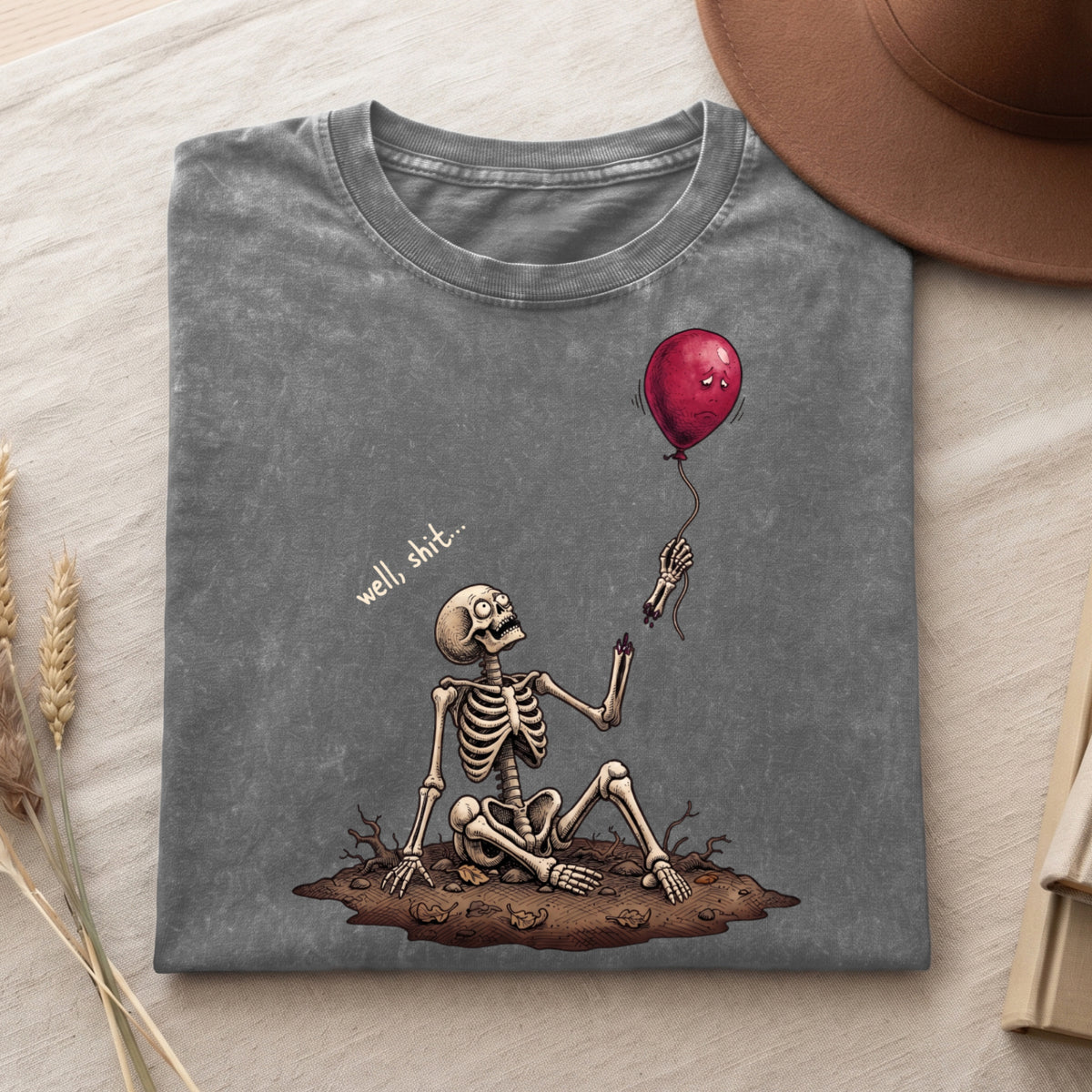 Well, Sh!t !! - Halloween Cotton Shirt (PB091826-6)