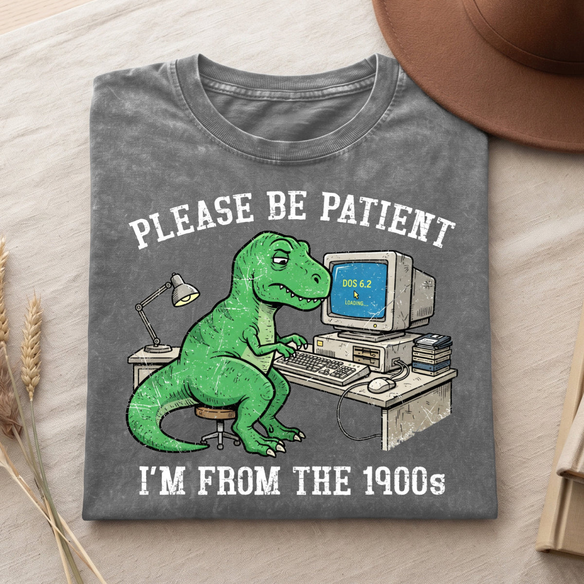 Please Be Patient With Me 1900s Cotton T-Shirt, Funny Vintage Shirt  (PB101926-3)