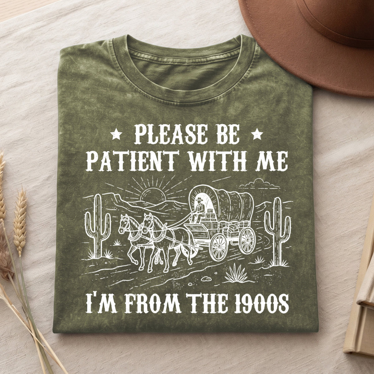 Please Be Patient With Me 1900s Cotton T-Shirt, Funny Vintage Shirt  (PB101926-4)