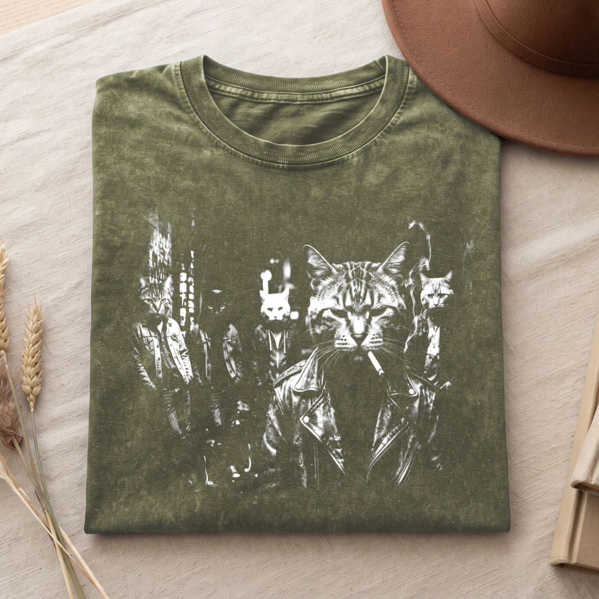 Funny Gangster Cat Shirt, Meme Cats Graphic Tee