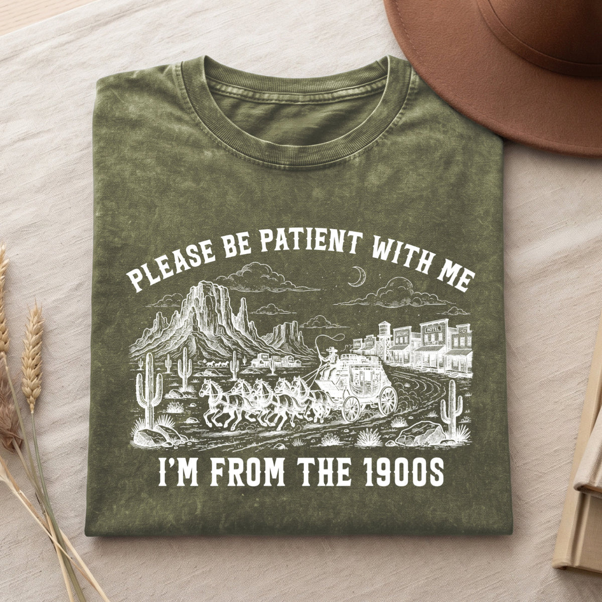 Please Be Patient With Me 1900s T-Shirt, Funny Vintage Shirt  (PB101926-2)