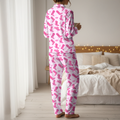 Pink Cowgirl Boots Cotton Jersey Pajamas | Western Country Pants Set S-5XL