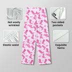Pink Cowgirl Boots Cotton Jersey Pajamas | Western Country Pants Set S-5XL
