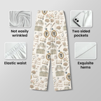 Dearest Gentle Reader Cotton Jersey Pajamas | Regency Bridgerton Pants Set S-5XL