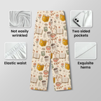 Book Lover Pajamas for Women - Cotton Jersey Long Set Bookish Sleepwear
