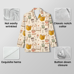 Book Lover Pajamas for Women - Cotton Jersey Long Set Bookish Sleepwear