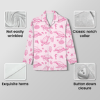 Nautical Ocean Life Cotton Jersey Pajamas | Blue Dolphin & Anchor Pants Set S-5XL