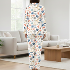 Coastal Pajamas for Women - Cotton Jersey Nautical Ocean Short Sleepwear Set