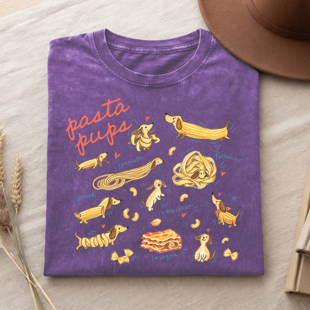 Pasta Pups Shirt – Funny Dachshund T-Shirt V2 (PB092226-1)