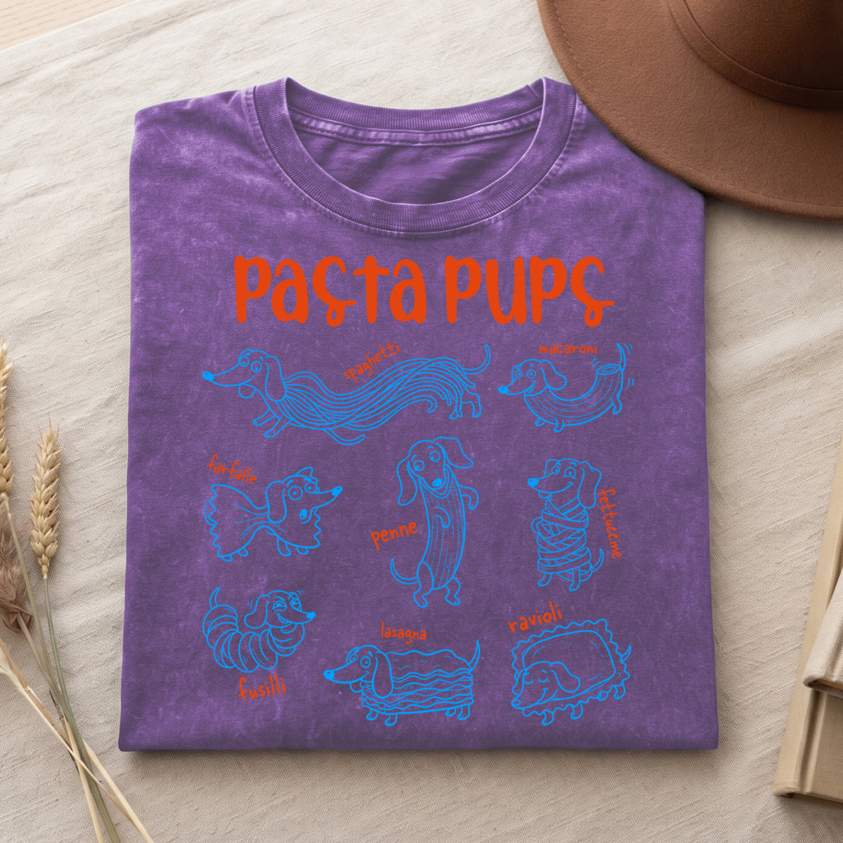 Pasta Pups Shirt – Funny Dachshund T-Shirt V2 (PB092226-2)