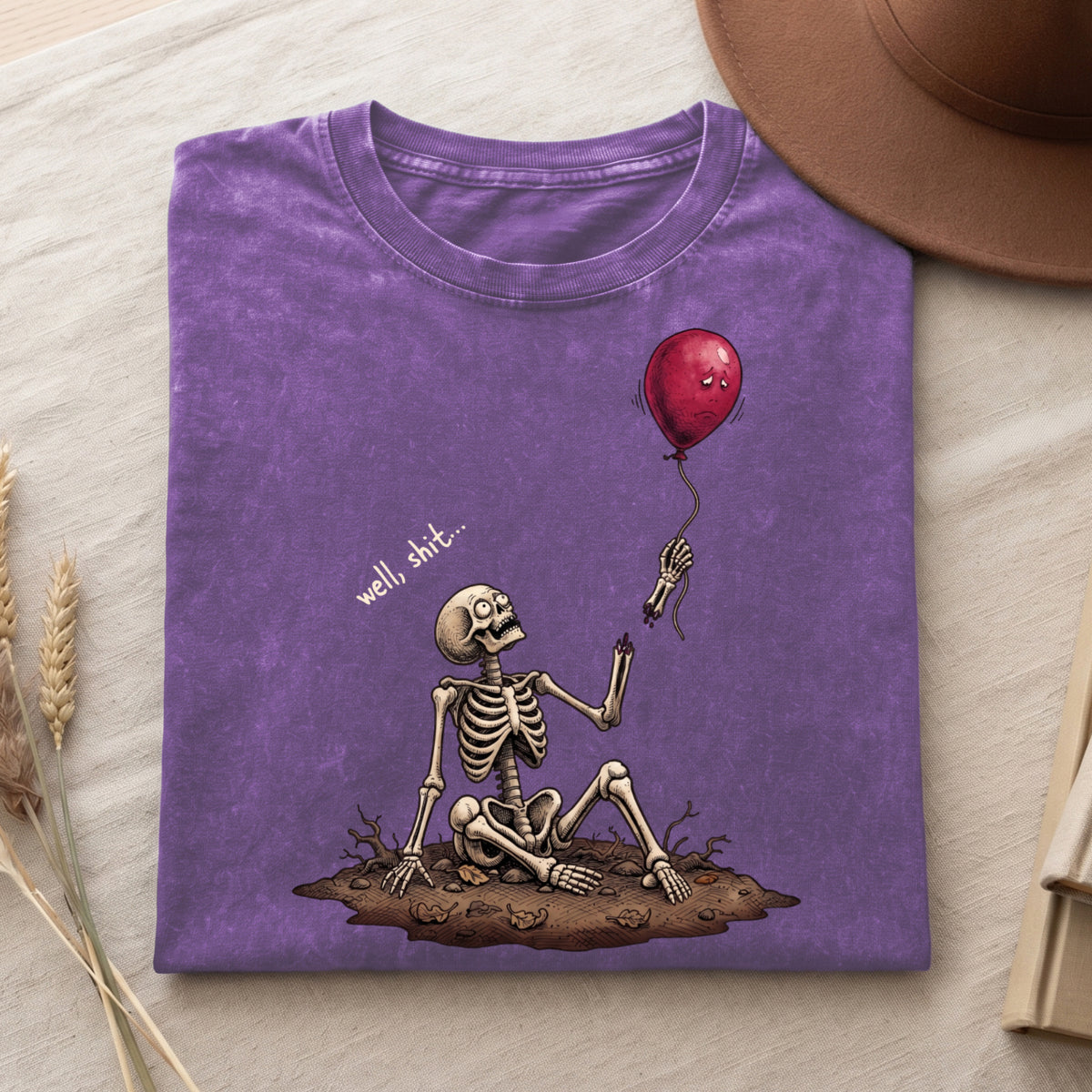 Well, Sh!t !! - Halloween Cotton Shirt (PB091826-6)