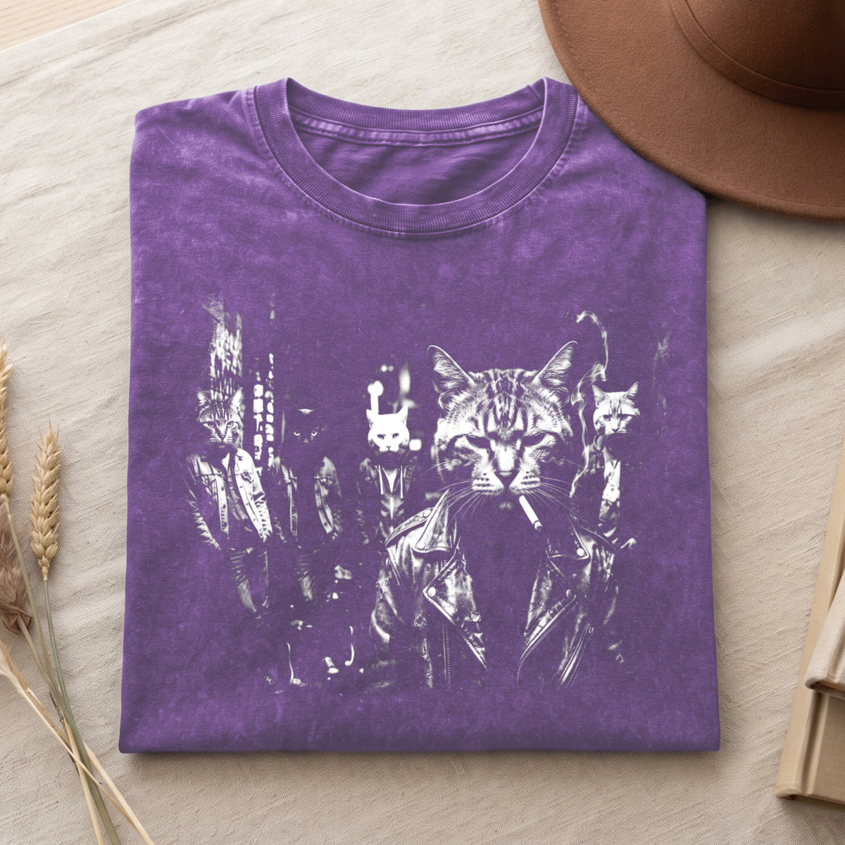 Funny Gangster Cat Shirt, Meme Cats Graphic Tee