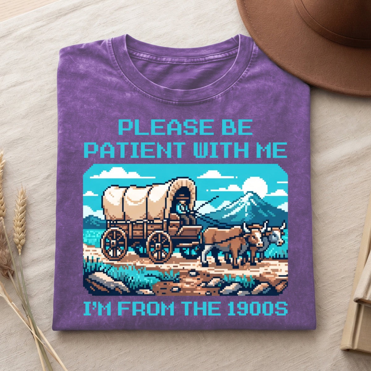 Please Be Patient With Me 1900s Cotton T-Shirt, Funny Vintage Shirt  (PB101926-5)