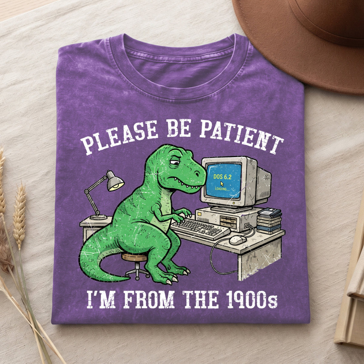 Please Be Patient With Me 1900s Cotton T-Shirt, Funny Vintage Shirt  (PB101926-3)