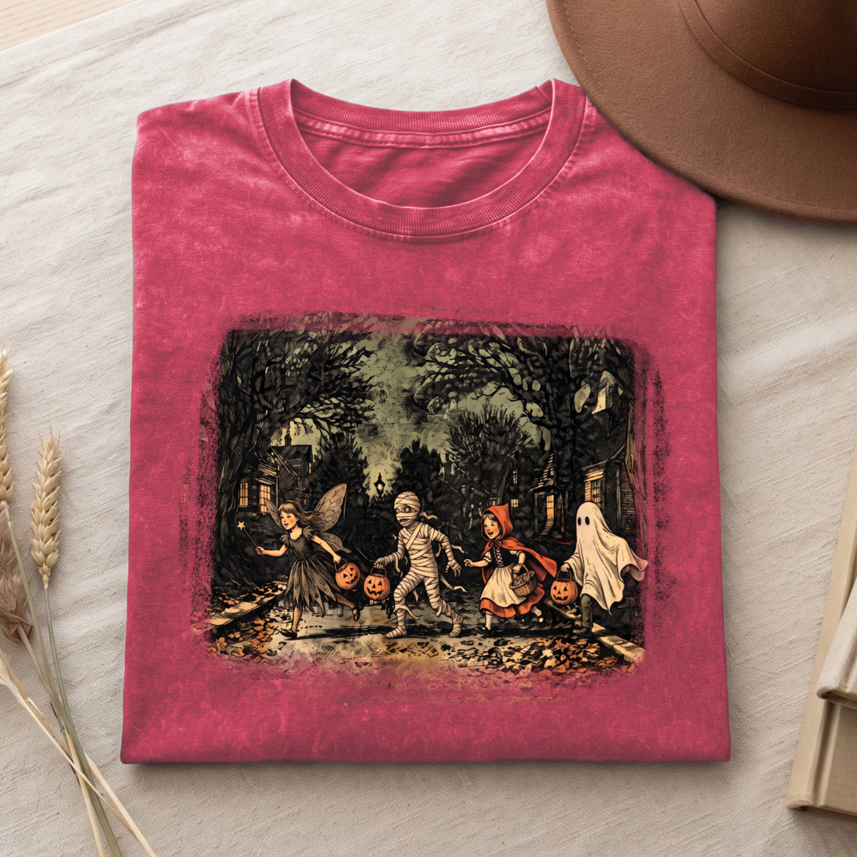 Vintage Trick or Treat Halloween Shirt (PB091826-4)