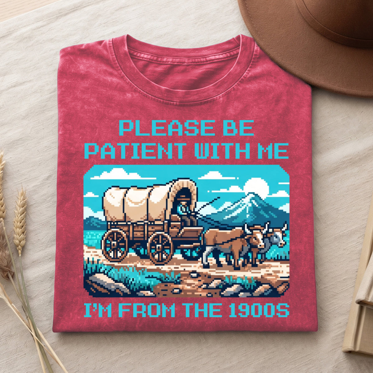 Please Be Patient With Me 1900s Cotton T-Shirt, Funny Vintage Shirt  (PB101926-5)