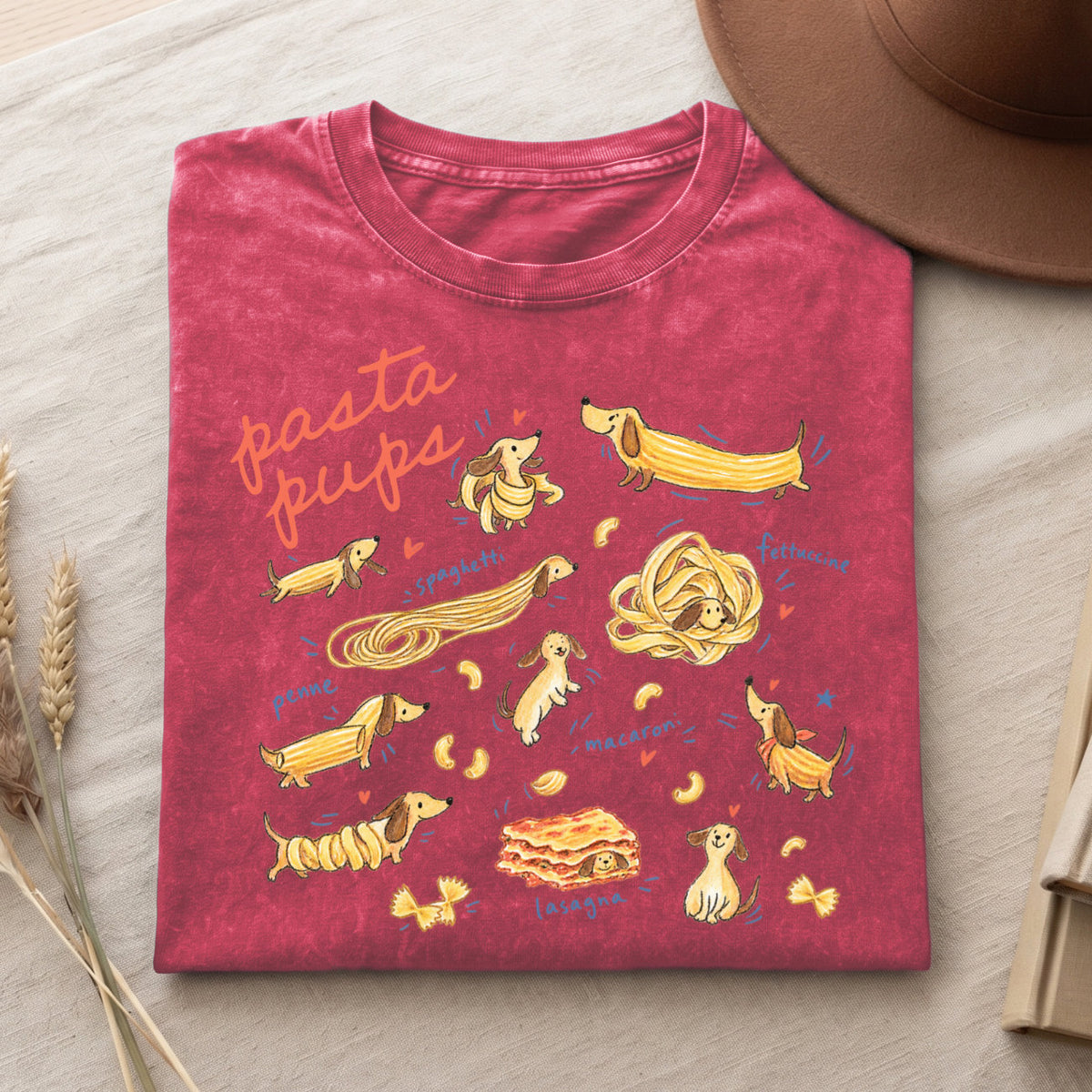 Pasta Pups Shirt – Funny Dachshund T-Shirt V2 (PB092226-1)