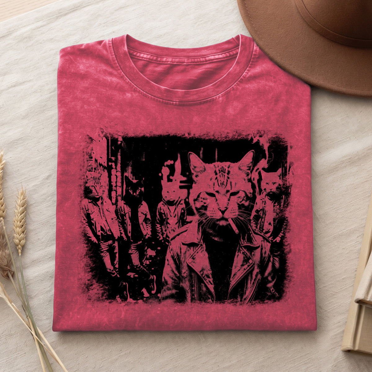 Funny Gangster Cat Shirt, Meme Cats Graphic Tee