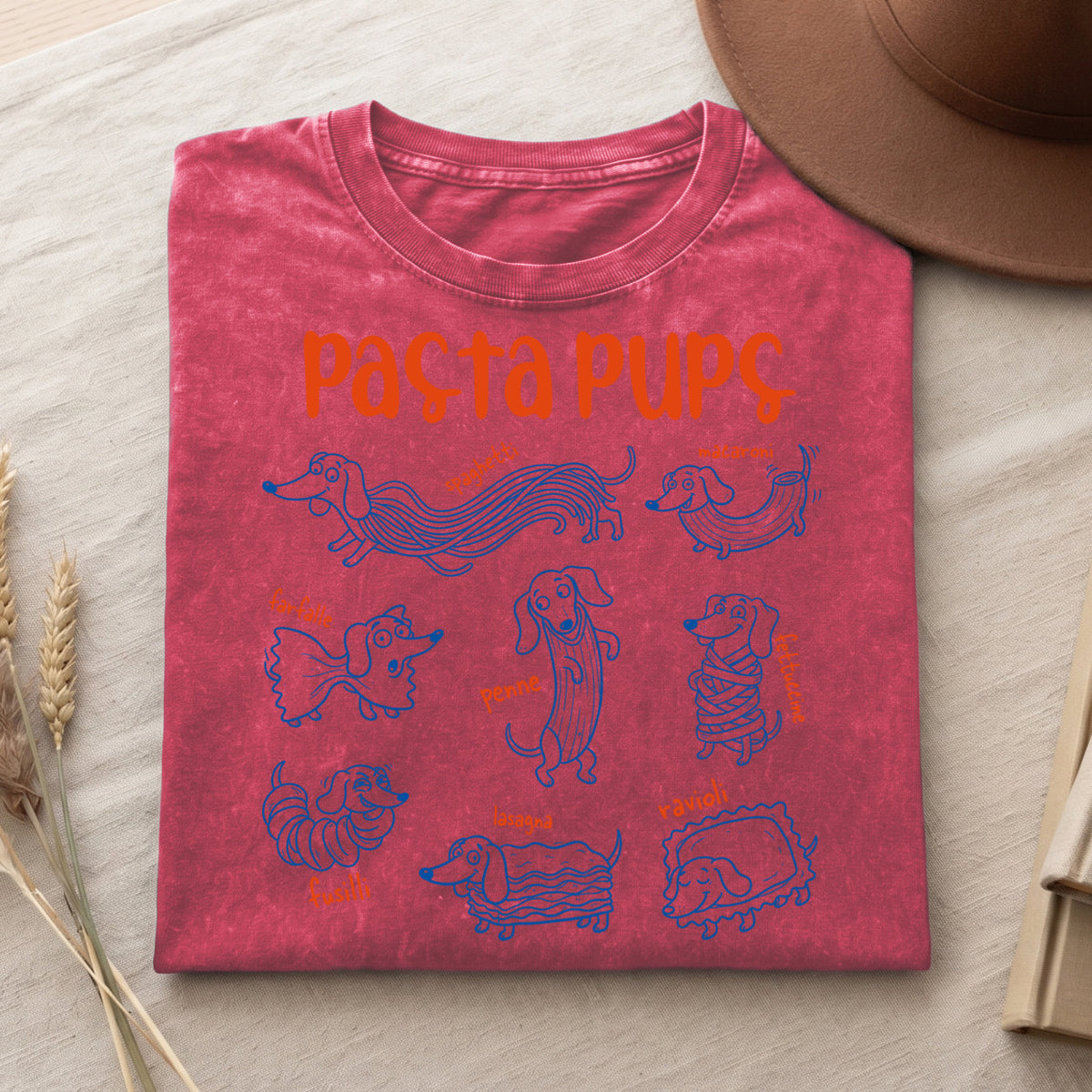 Pasta Pups Shirt – Funny Dachshund T-Shirt V2 (PB092226-2)