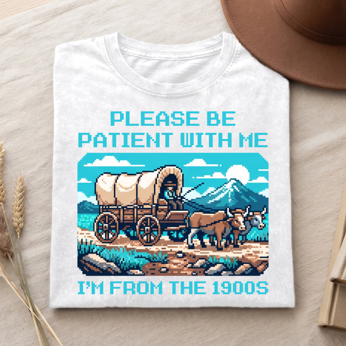 Please Be Patient With Me 1900s Cotton T-Shirt, Funny Vintage Shirt  (PB101926-5)