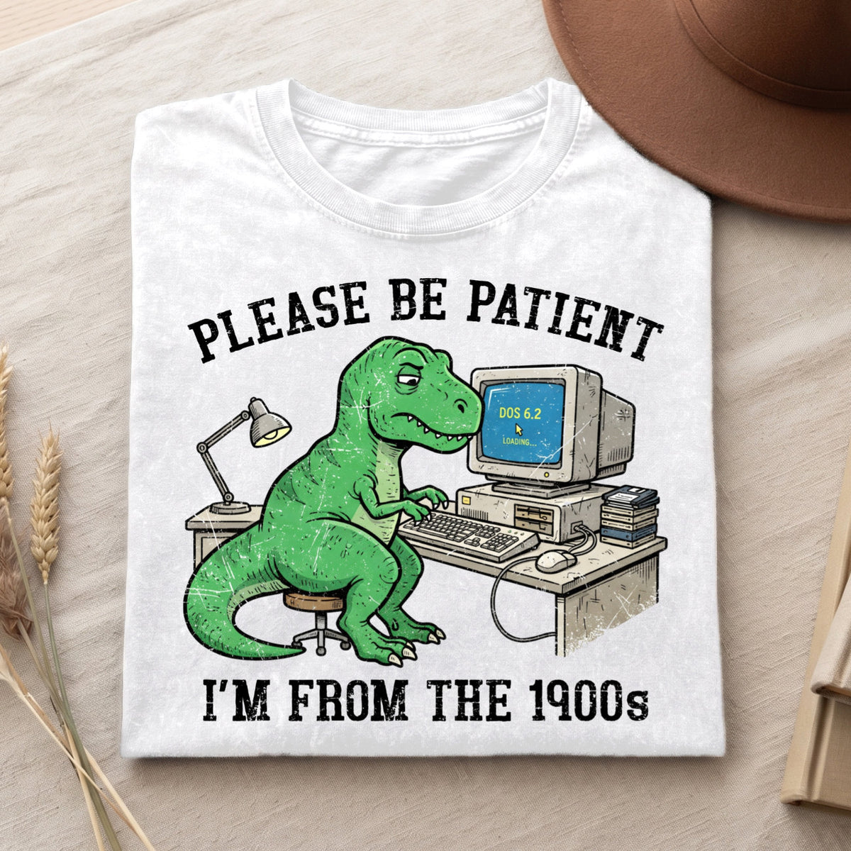 Please Be Patient With Me 1900s Cotton T-Shirt, Funny Vintage Shirt  (PB101926-3)