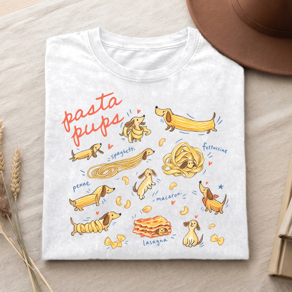 Pasta Pups Shirt – Funny Dachshund T-Shirt V2 (PB092226-1)